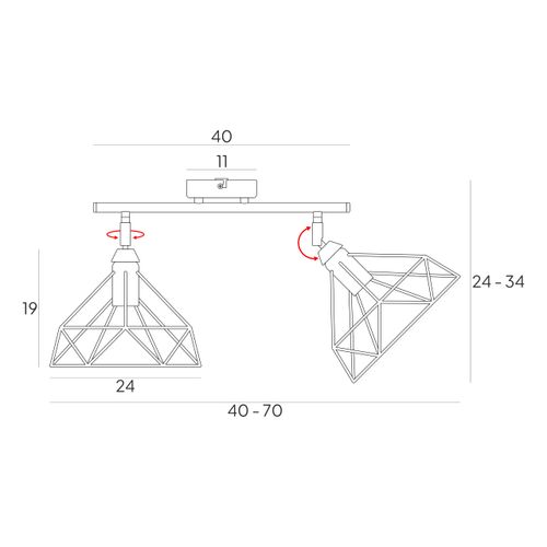 SZACH NOWOCZESNE LAMPY WISZĄCE 2711/Z-B-2 CZARNA LW2 na Arena.pl