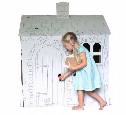 DOMEK Z TEKTURY tekturowy do malowania kartonowy na Arena.pl