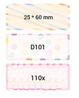 NIIMBOT Etykiety Naklejki D101 25*60mm 110x KOLOR