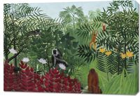 Obraz 100x70cm Tropical Forest, Rousseau Vintage do Salonu