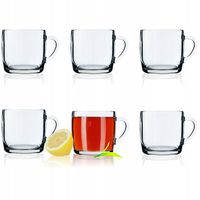 SZKLANKA KUBEK FILIŻANKA HERBATA ZESTAW 6szt 310ml