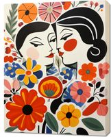 Obraz 70x90cm Kwiatowy Romans