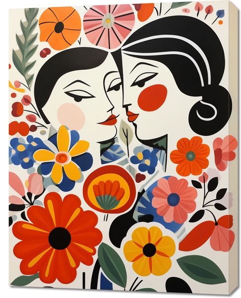 Obraz 70x90cm Kwiatowy Romans zdjęcie 1