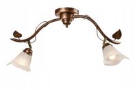 PLAFON LAMPA SUFITOWA LAMKUR BLUSZCZ 01845 BRĄZOWY / BIAŁY