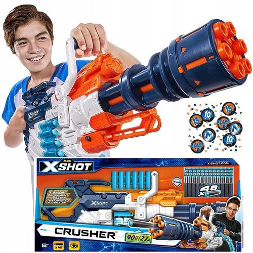 X-SHOT KARABIN CRUSHER MINIGUN + KONFETTI NERF na Arena.pl