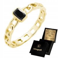 Pierścionek damski srebrny POZŁACANY pancerka CYRKONIA SREBRO 925