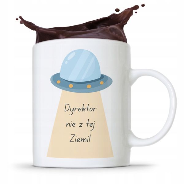 Dla Dyrektora Kubek Dyrektor Nie Z Tej Ziemi Z Nadrukiem Ze Zdjęciem zdjęcie 1