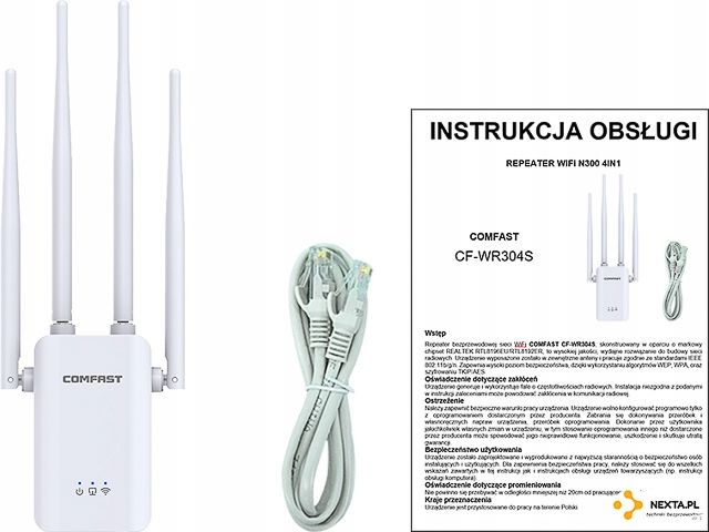N300 WZMACNIACZ SYGNAŁU SIECI WiFi REPEATER MOCNY zdjęcie 6