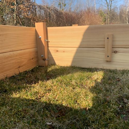 Grządka podwyższona GP12, 200x100x27, modrzew, śruby na Arena.pl