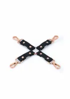ns novelties bondage couture hog tie - elegancki system połączeń, granatowy