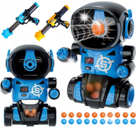 GRA ROBOT STRZELANIE do CELU + 2 Pistolety + 24 Kulki EVA Licznik i Dźwięk