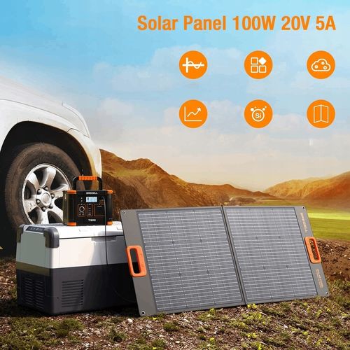 GRECELL Panel Solarny 100W 20V Składany - Ładowarka do Stacji Zasilania | K na Arena.pl