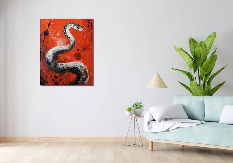 Obraz 70x90cm Smoczy Oddech Węża zdjęcie 2
