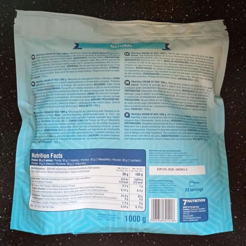 7NUTRITION Kleik Bez Cukru Zamiast Posiłku Zdrowa Przekąska Naturalny 2kg na Arena.pl