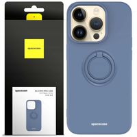 Spacecase Silicone Ring iPhone 14 Pro blue