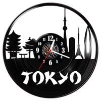 Zegar ścienny z płyty winylowej Tokyo 1021.14