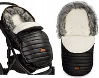 2X ŚPIWOREK DO WÓZKA ELF BLACK POLAR 100 X 46 8350/51