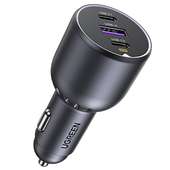 ładowarka ugreen ec705 samochodowa 130w 2x usb-c 1x usb-a - szara