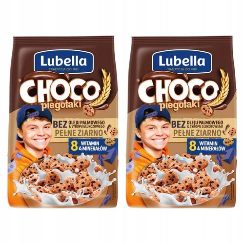 Płatki śniadaniowe Lubella Mlekołaki Piegołaki czekoladowe zbożowe na Arena.pl