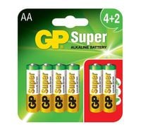 bateria super alkaline aa lr6 1.5v 6 sztuk - gp15a-u6