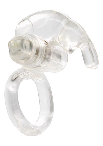 Rabbit Vibrating Cockring Transparent zdjęcie 1