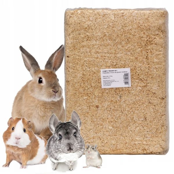 Trociny ściółka dla chomika gryzoni 60l Comfy zdjęcie 1