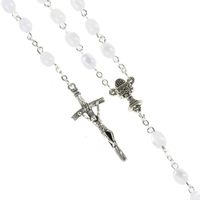 Różaniec do Pierwszej Komunii mleczny