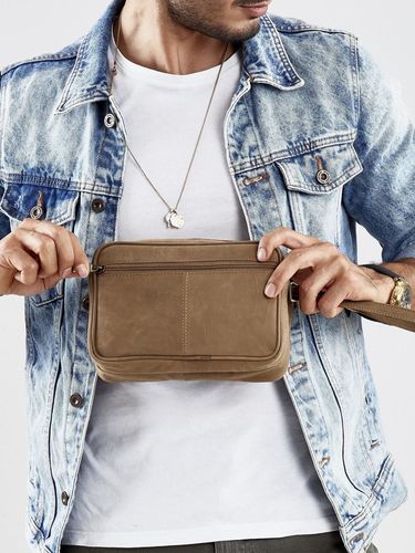 skórzana, męska saszetka do ręki - always wild na Arena.pl