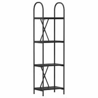 Półka na książki Czarny dąb 40 x 30 x 146 cm