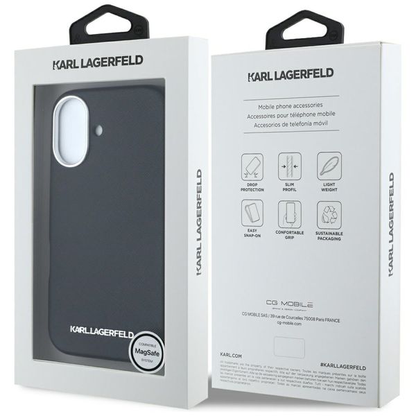 Etui Karl Lagerfeld do iPhone 16, Czarny, MagSafe zdjęcie 8