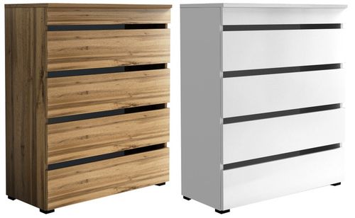 Komoda na buty 80cm ze schowkiem na czapki kluczyki 80 dąb wotan na Arena.pl