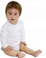 Body DŁUGI rękaw BIAŁE Biel r 62 KLEKLE