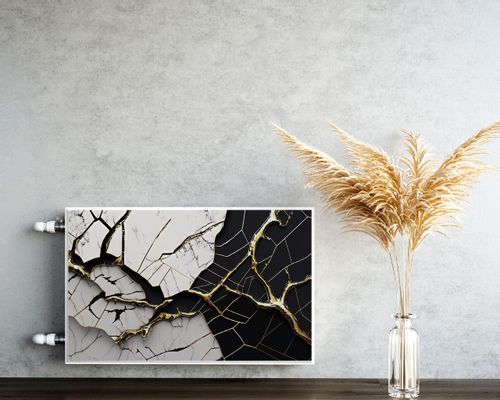 Magnetyczna MATA Na Kaloryfer Popękany MARMUR Abstrakcja 110cm x 60cm na Arena.pl
