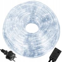 MOCNY WĄŻ ŚWIETLNY ZEWNĘTRZNY WEW LAMPKI CHOINKOWE 480 LED 20m BIAŁY ZIMNY