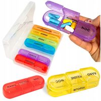 ORGANIZER NA LEKI TABLETKI 7 DNI POJEMNIK 3 PORY DNIA KASETKA