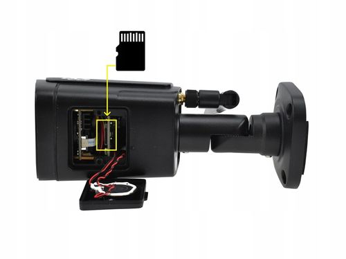 Czarna kamera zewnętrzna bezprzewodowa IP WiFi SMART NADZÓR iOS Android APP na Arena.pl