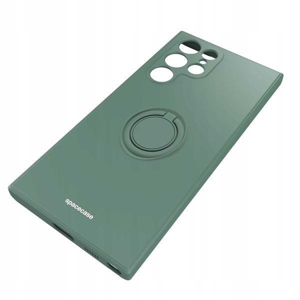 Spacecase Silicone Ring Galaxy S22 Ultra Dark Green zdjęcie 4