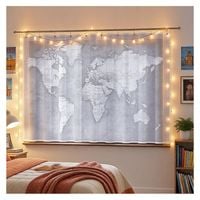 Firanka Biała Mapa 250 x 150 cm DomoweTekstylia | WN36M8 150