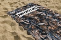 RĘCZNIK Liście z twoim dowolnym tekstem 140x75cm 041G