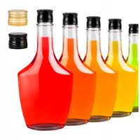 5 szt BUTELKI SZKLANE na BIMBER NALEWKI WHISKY SOKI KONESER 500 ML 0,5 L