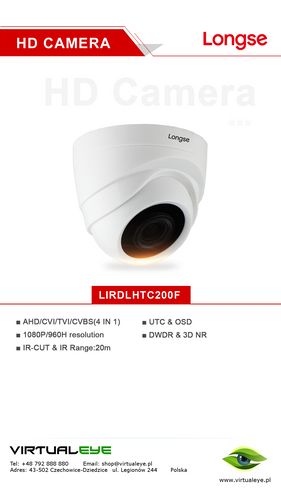 Kamera Longse 4w1 LIRDLHTC200F 2MP na Arena.pl