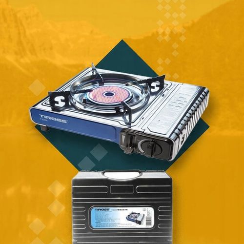 Kuchenka turystyczna gazowa Tiross srebrna TS-266 na Arena.pl