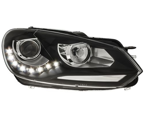 Reflektory przednie VW Golf VI BLACK DAYLIGHT na Arena.pl