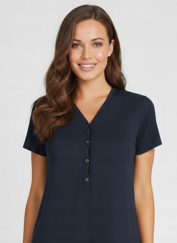 Rozpinana koszula nocna ciążowa do karmienia bawełniana L / XL na Arena.pl