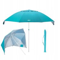 Parasol ogrodowy 190cm plażowy funkcjonalny 2w1 parawan osłona przed UV