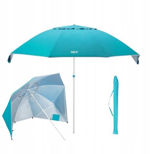 Parasol ogrodowy 190cm plażowy funkcjonalny 2w1 parawan osłona przed UV na Arena.pl