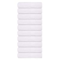 Ręczniki kąpielowe, 10 szt., białe, 100x150 cm, bawełna 100%