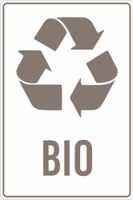 NAKLEJKA BIO SEGREGACJA ŚMIECI NA ŚMIETNIK KOSZ WODOODPORNA 30x20 cm