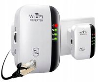 WZMACNIACZ WI-FI SYGNAŁU REPEATER 300 MB/S 2.4 GHz WIFI MOCNY ZASIĘG |