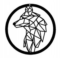 Zawieszka WILK skandynawski ozdoba ażurowa KOLORY